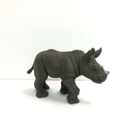 white rhino educational pvc toy safari ltd 1996 cake topper wild life - Picture 3 of 7